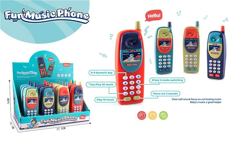 Telefon z dźwiękami na baterie astronauta