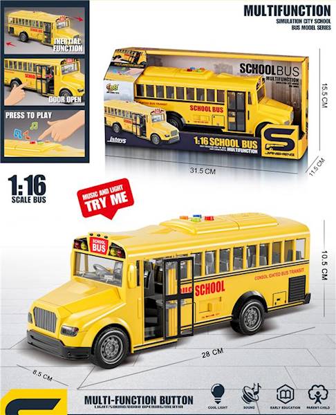 Autobus z dźwiękami na baterie