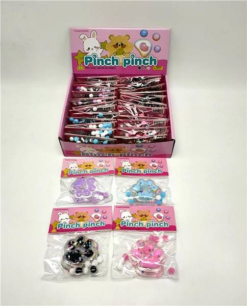 Zabawka żelowa kocia łapka świecaca 24 pcs/op