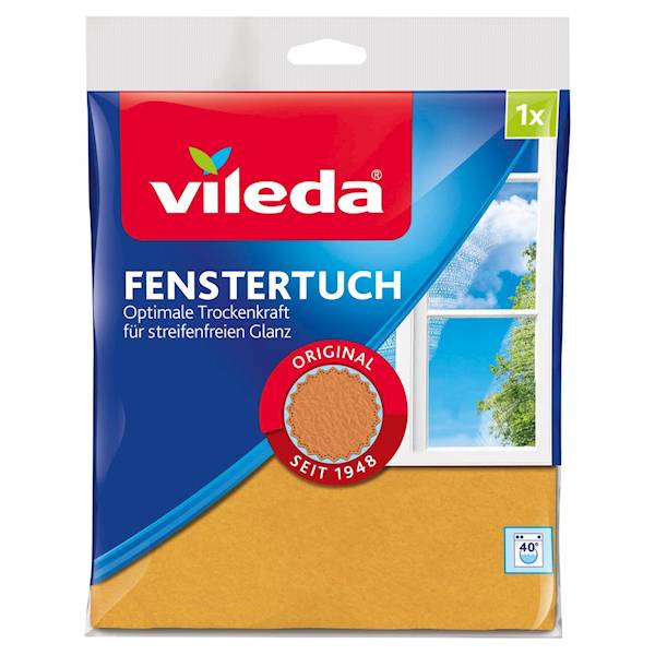 VILEDA Pucerka ścierka do mycia szyb, okien, luster
