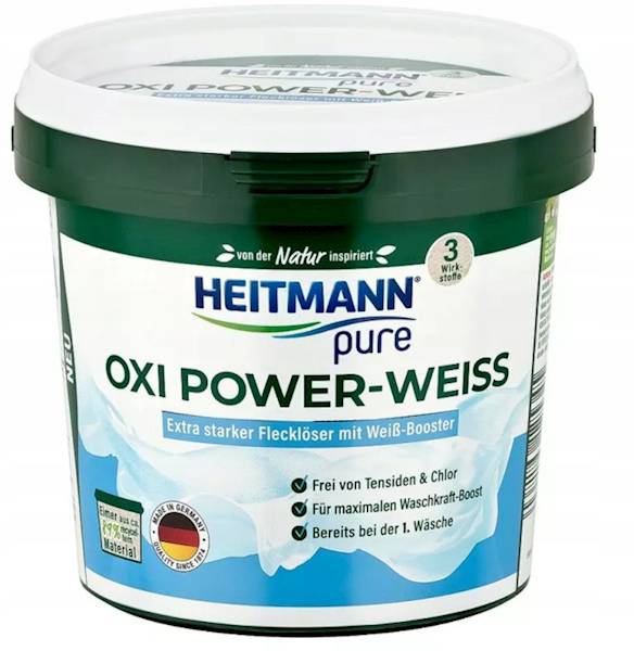 Odplamiacz w proszku Oxi Power-Weiss Heitmann 0,5 kg