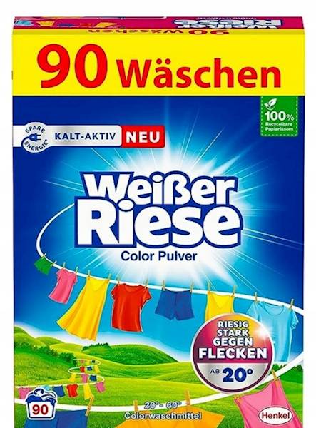 Proszek do prania kolorów WeiserRiese 4,5 kg 90 prań DE