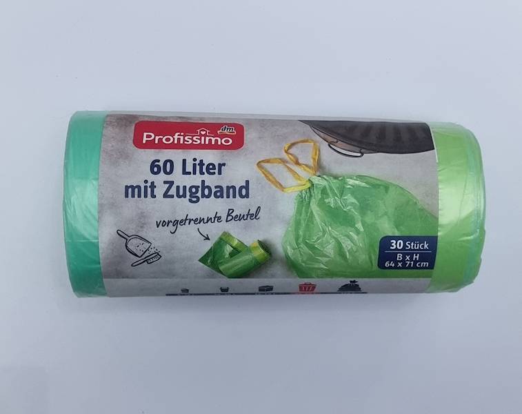 Profissimo Worki na śmieci 60 l z taśmą ściągającą