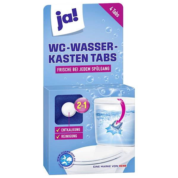 JA WC-WASSER-KASTEN TABS 4 szt Kostki do czyszczenia WC