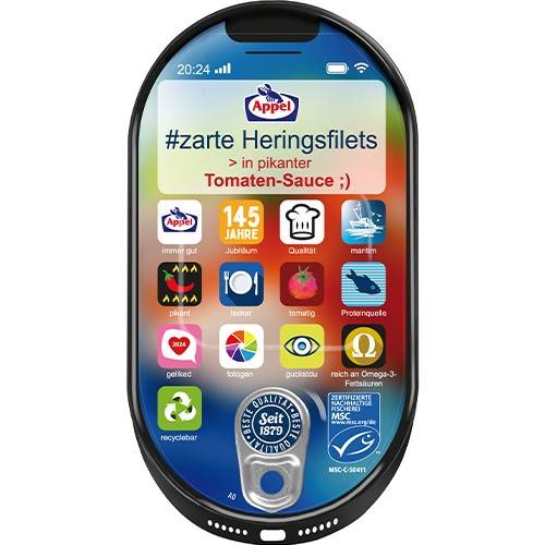 Appel Filety Śledźowe Pikantny Sos Pomidorowy 200g