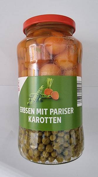 Erbsen mit Pariser Karotten 660g
