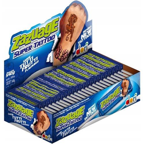 Zazuage Super Tattoo Tutti Frutti Lizak 50szt 560g