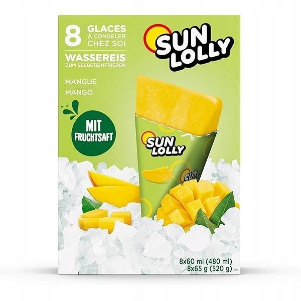 SUN LOLLY Mango lody wodne do mrożenia 8szt 520g