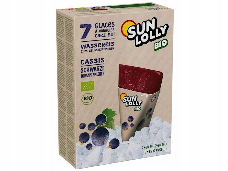 Sun Lolly Schwarze Johannisbeeren lody wodne do mrożenia 7szt 455g