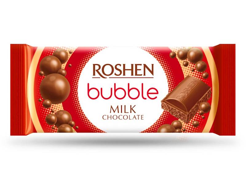 Czekolada Mleczna Bąbelkowa 80g Roshen