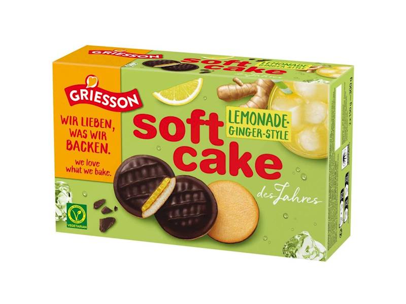 Griesson Biszkopty o smaku lemoniady imbirowej 2x150g 