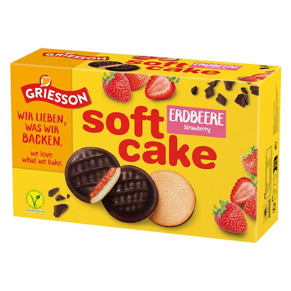Griesson Soft Cake Erdbeere DELICJE Truskawkowe 2x150g 