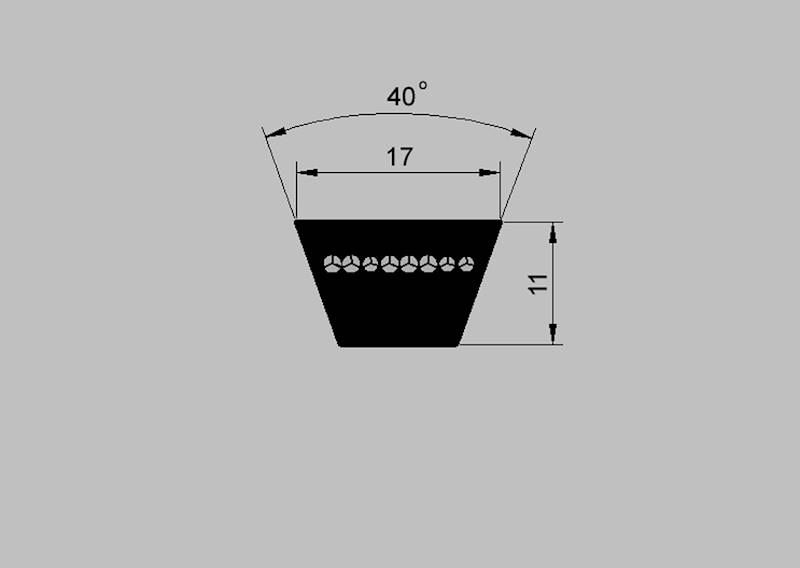Pas klinowy B2500