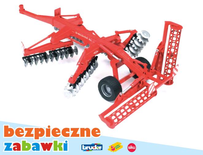 Zabawka brona talerzowa KUHN DISCOVER XL