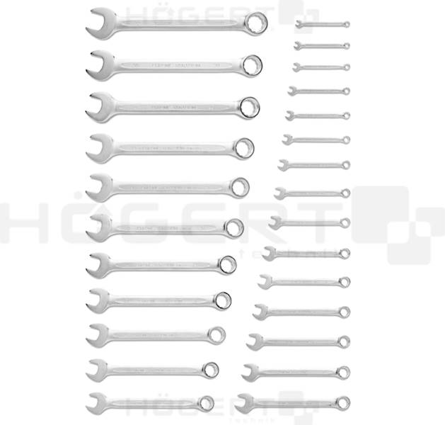 Zestaw kluczy płasko oczkowy 6mm-32mm