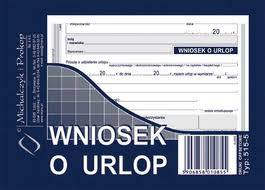 Druk wniosek o urlop A6