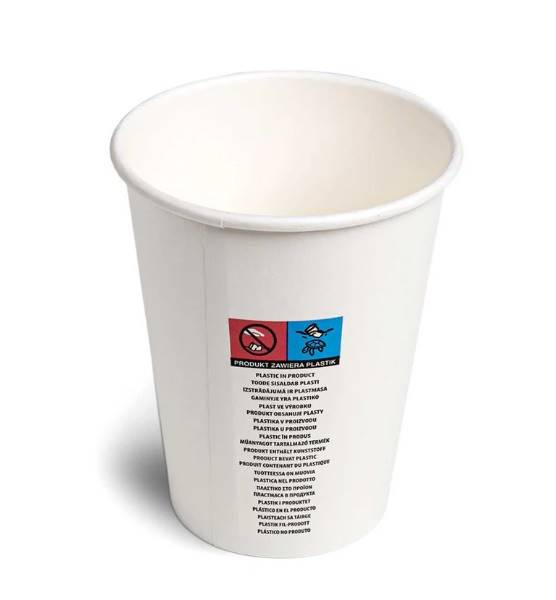 Kubek papierowy 400ml a'50 biały /Z12/ + SUP
