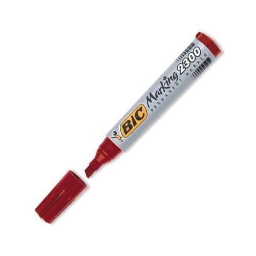 Marker BIC/SNOWMAN czerwony ścięty