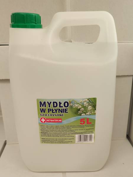 Mydło w płynie 5L ANTYBAKTERYJNE BIAŁE