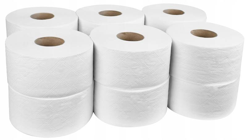 Papier toaletowy jumbo a'12 2w 100m celuloza klej