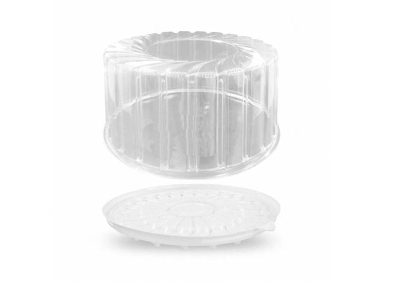 Pojemnik na tort okrą+pokrywk 19cm/10cm 1412 Z-200