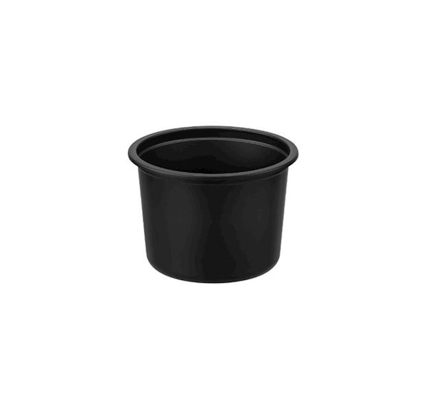 Pojemnik okr PP pogrubiany czarny 450ml a'50/z10/