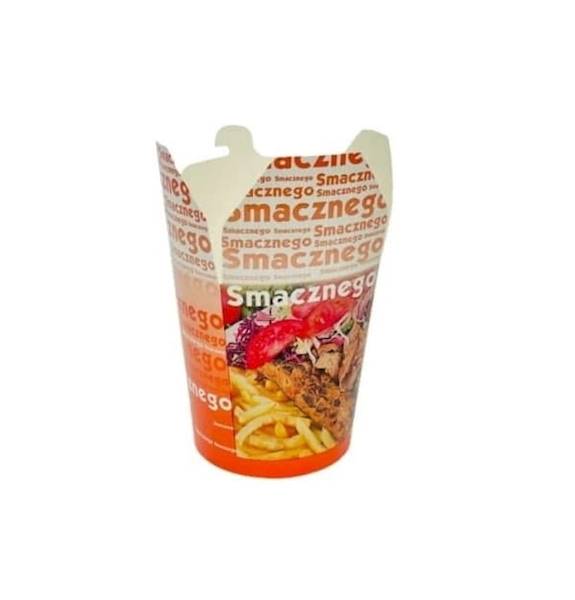 Pudełko kebab box 750ml a'50 Smacznego