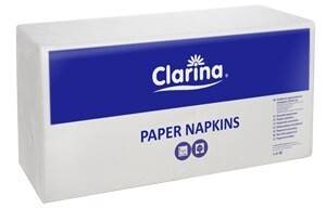 Serwetki 33/33 a'500 BIAŁE 1W CLARINA SULPHIT