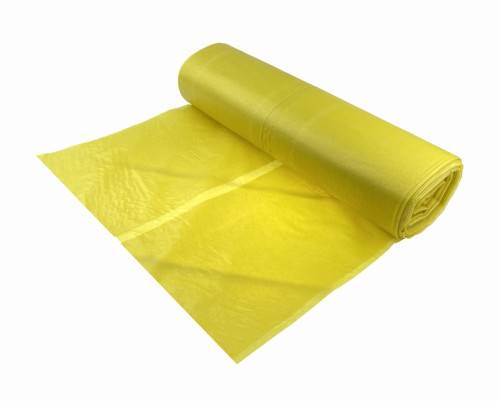 Worek na odpady LDPE 60l a'50 żółty PL /Z10/