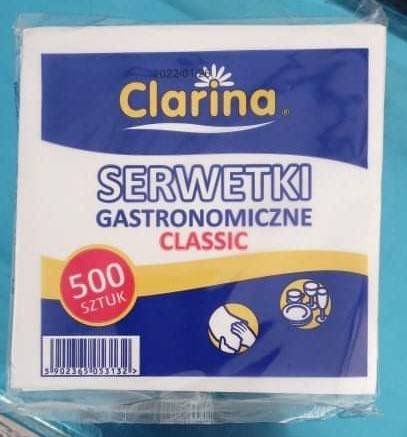 Serwetki gastronomiczne 15/15 a'500 białe /Z60/