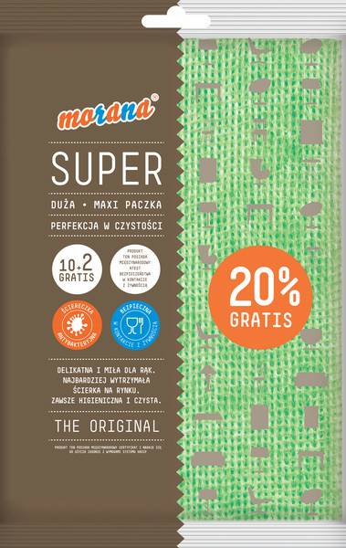 Ścierka MORANA UNIWERS. MAXI PACZKA a'20+4 gratis