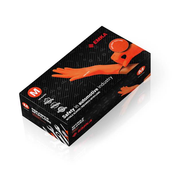 Rękawice Gripzzly nitrylowe bp CZARNE L a'50