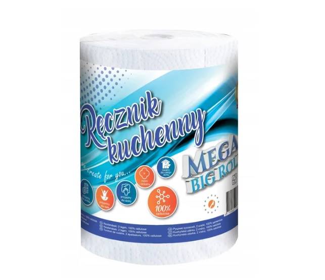 Ręcznik kuchenny MEGA BIG ROLL White Celulose