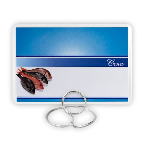 Etykieta cenowa laminowana 65x95 RYBY 