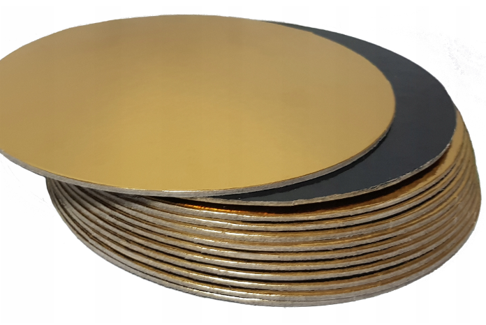 Podkład złoto-czarny krążek 18cm 2400g A'1 gładki