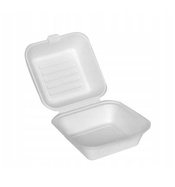 Menubox hamburger mały biały a'170 /Z4/ XPS