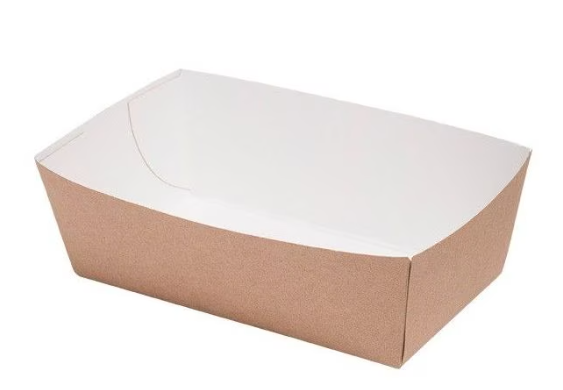 Tacka brązowa na frytki 11x7,5x3cm a'100