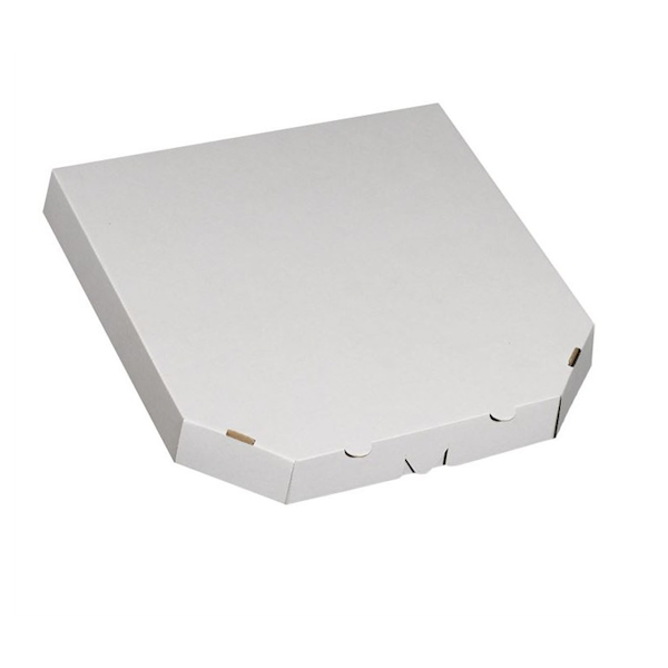 Karton na pizze 32x32cm a'100 białe PROSTE ROGI