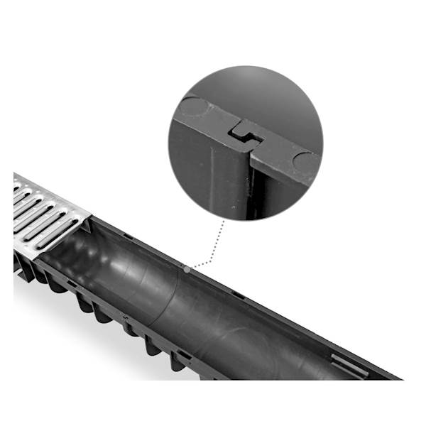 Kanał odwodnienia liniowego A15 STORA-DRAIN Light 1m z rusztem stalowym ocynkowanym