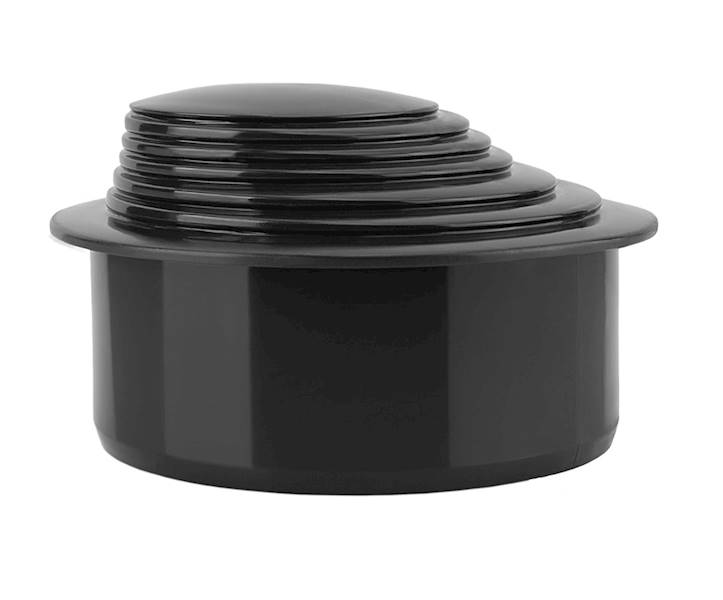 Redukcja wielostopniowa ø110mm do rur spustowych 63-100mm grafitowa KARMAT