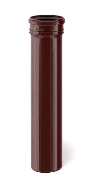 Rura spustowa (króciec) ø110x500mm brązowa KARMAT PP