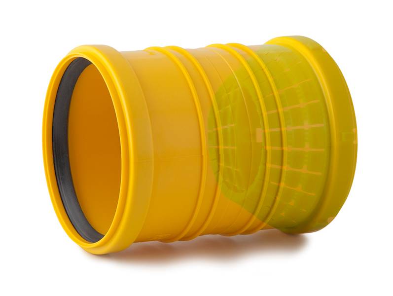 Przyłącze drenarskie Ø72-100mm z uszczelką do rury 110mm PP KARMAT (KDR 12)