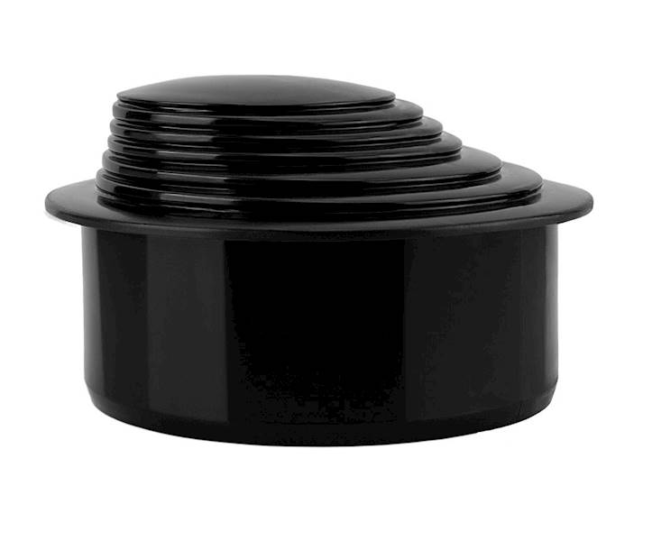 Redukcja wielostopniowa ø110mm do rur spustowych 63-100mm czarna KARMAT
