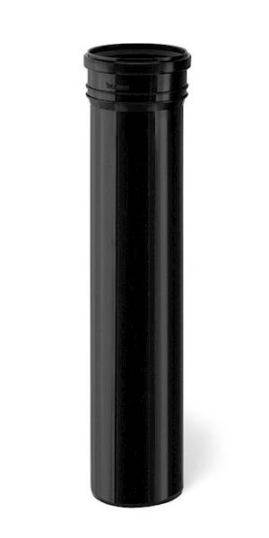 Rura spustowa (króciec) ø110x500mm czarna KARMAT PP