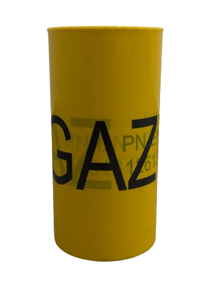 Taśma ostrzegawcza żółta GAZ 20cm x 100m ZPTS Obrowo