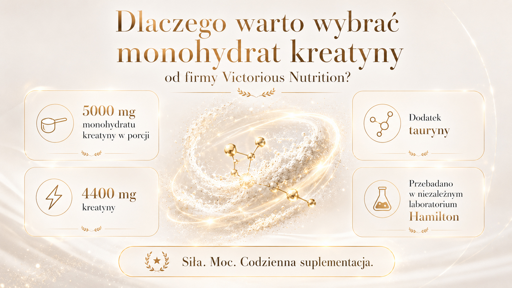 Dlaczego warto wybrać monohydrat kreatyny od firmy Victorious Nutrition