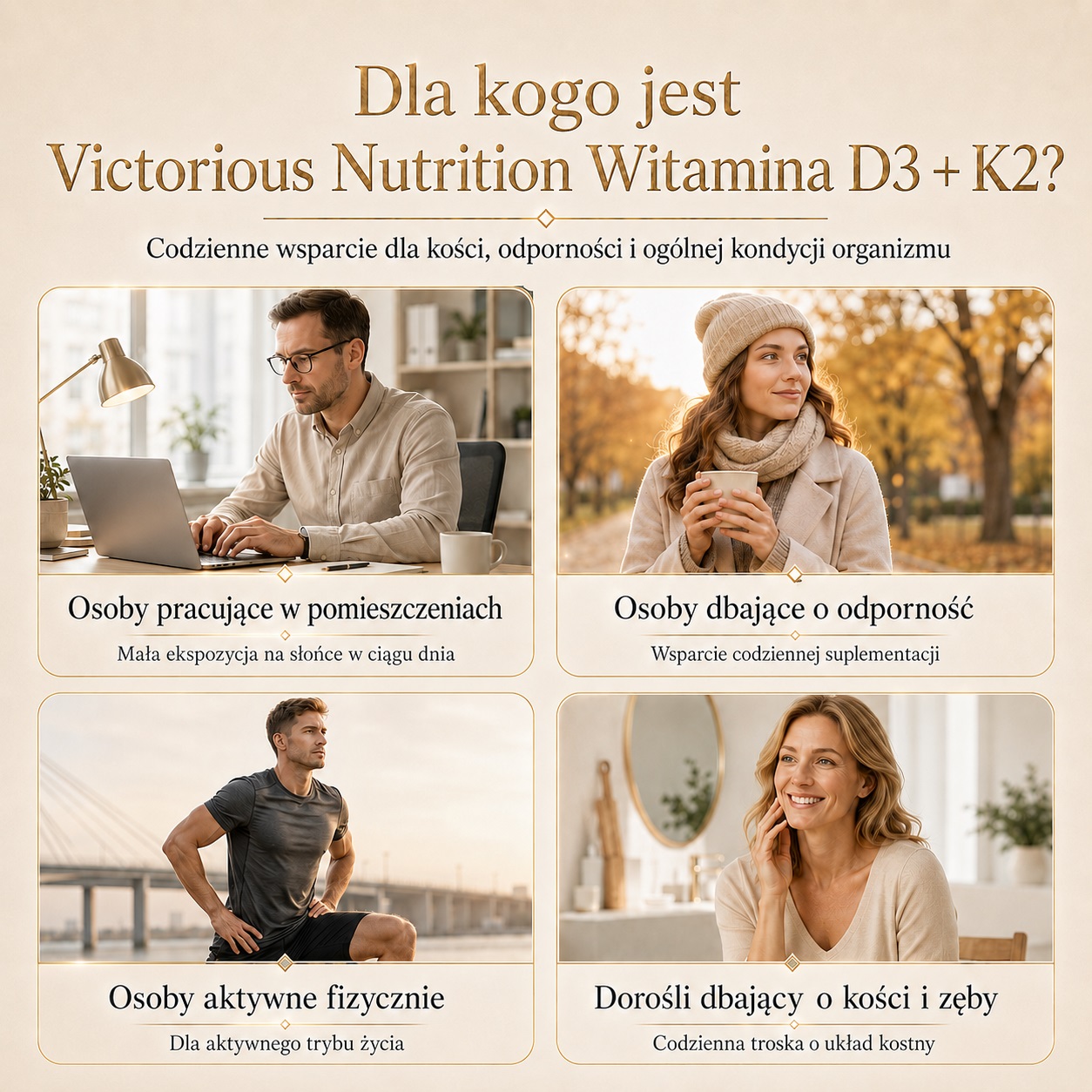 Dla kogo jest Victorious Nutrition Vitamin D3 K2