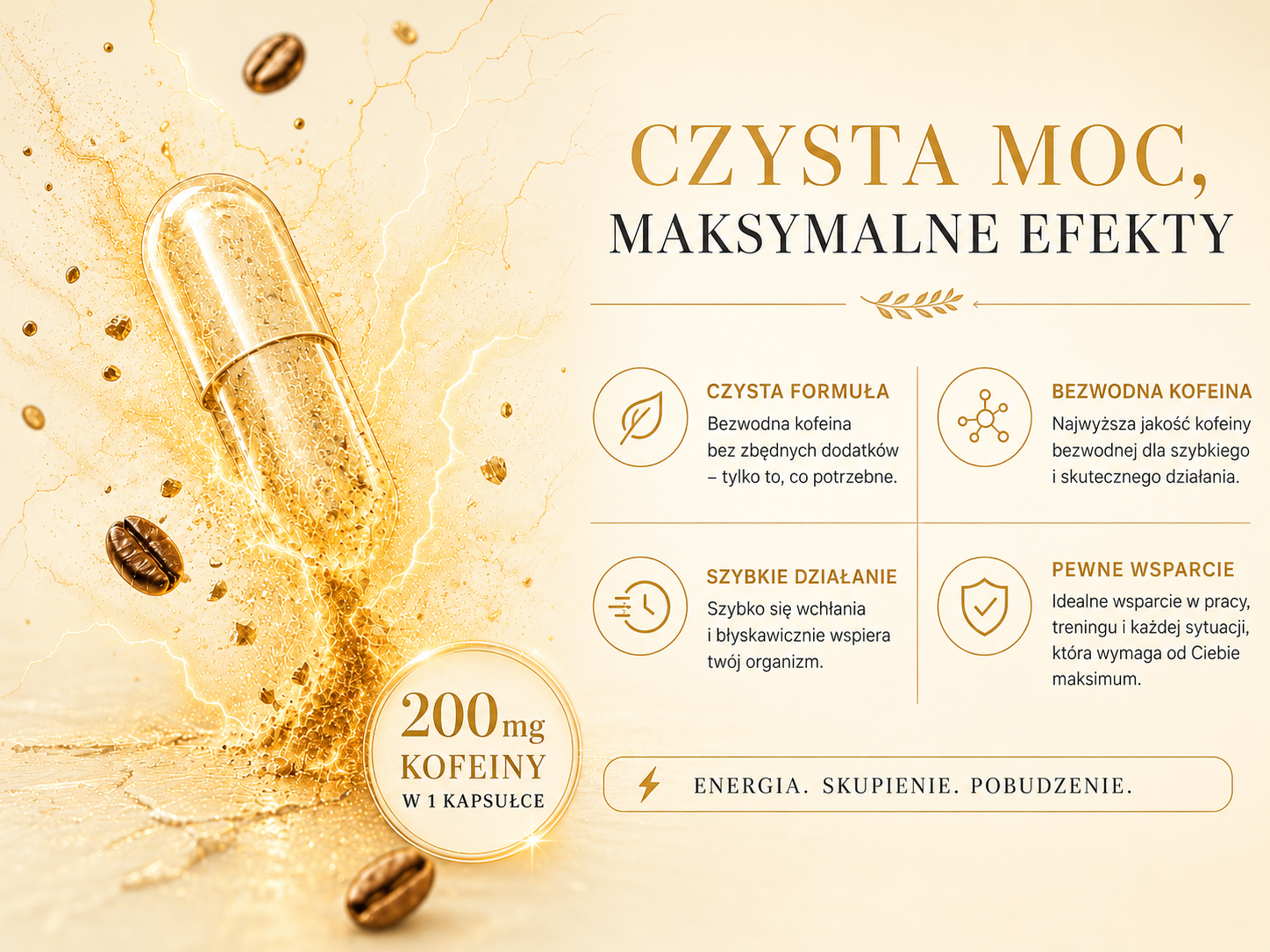 Victorious Nutrition Caffeine – skład, dawka kofeiny