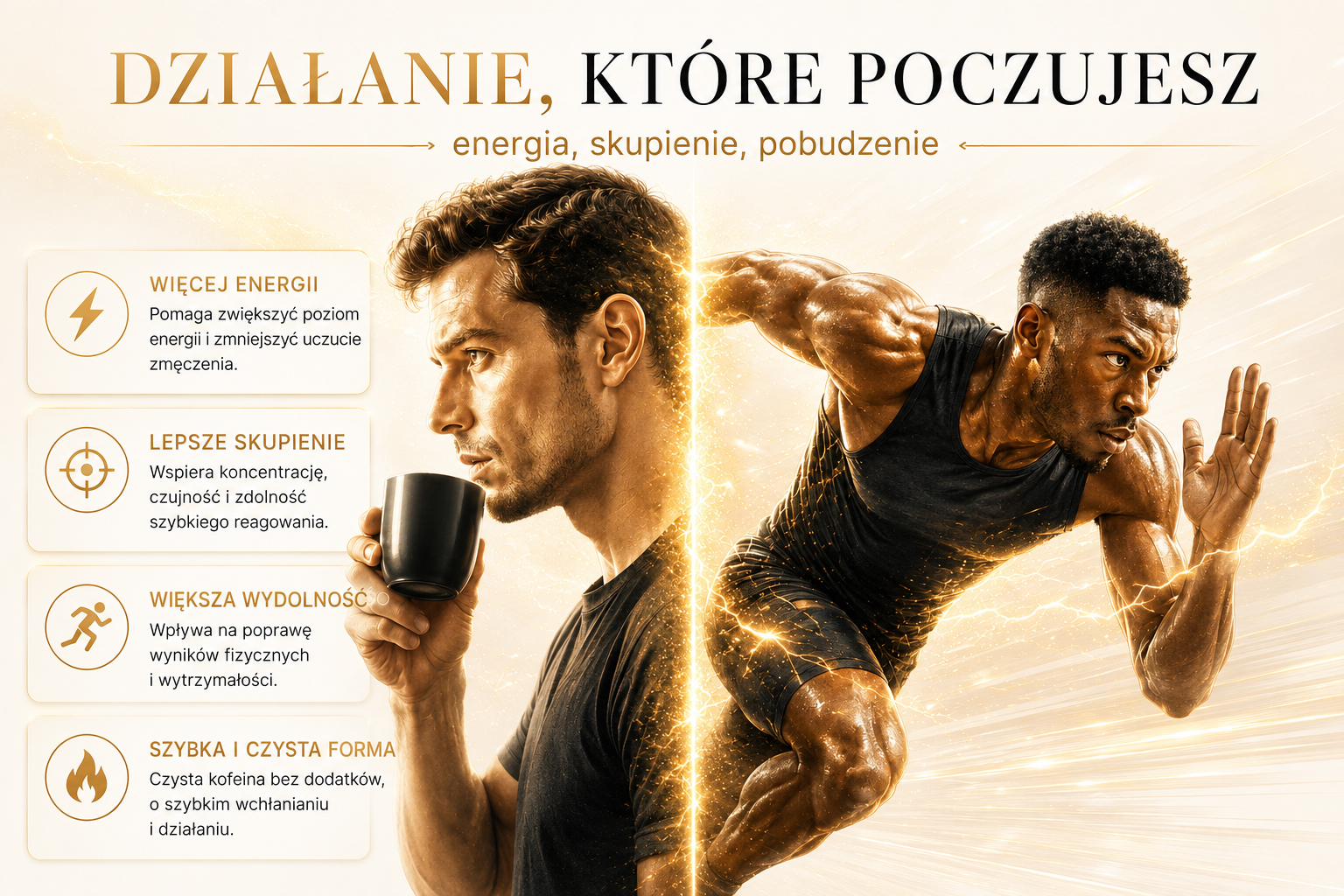 Jak działa Victorious Nutrition Caffeine – kofeina, czujność i koncentracja