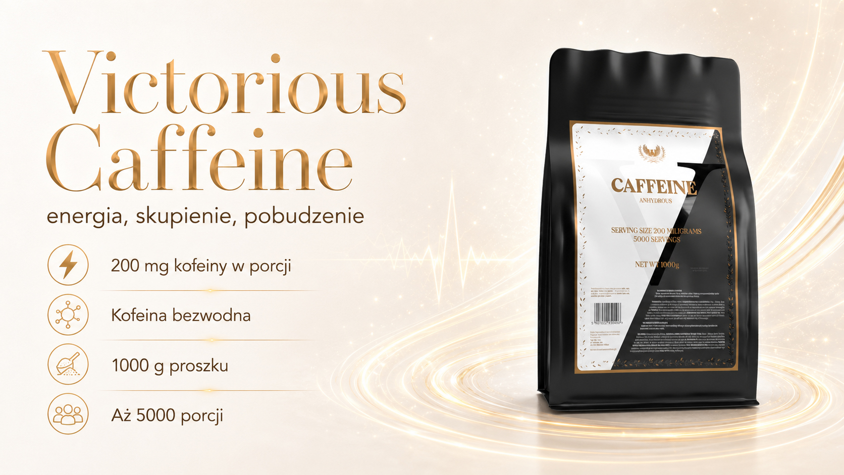 Victorious Nutrition Caffeine 1000 g
